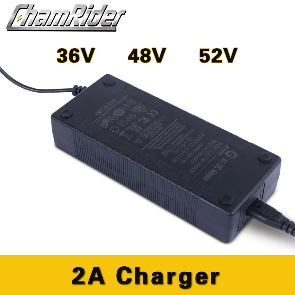 2A, фара для электровелосипеда в зарядное устройство для батареи 36V 42V 48V 54,6 V 52V 58,8 V литий-ионный аккумулятор зарядное устройство электрический велосипед DC XLR RCA штекер USA EU