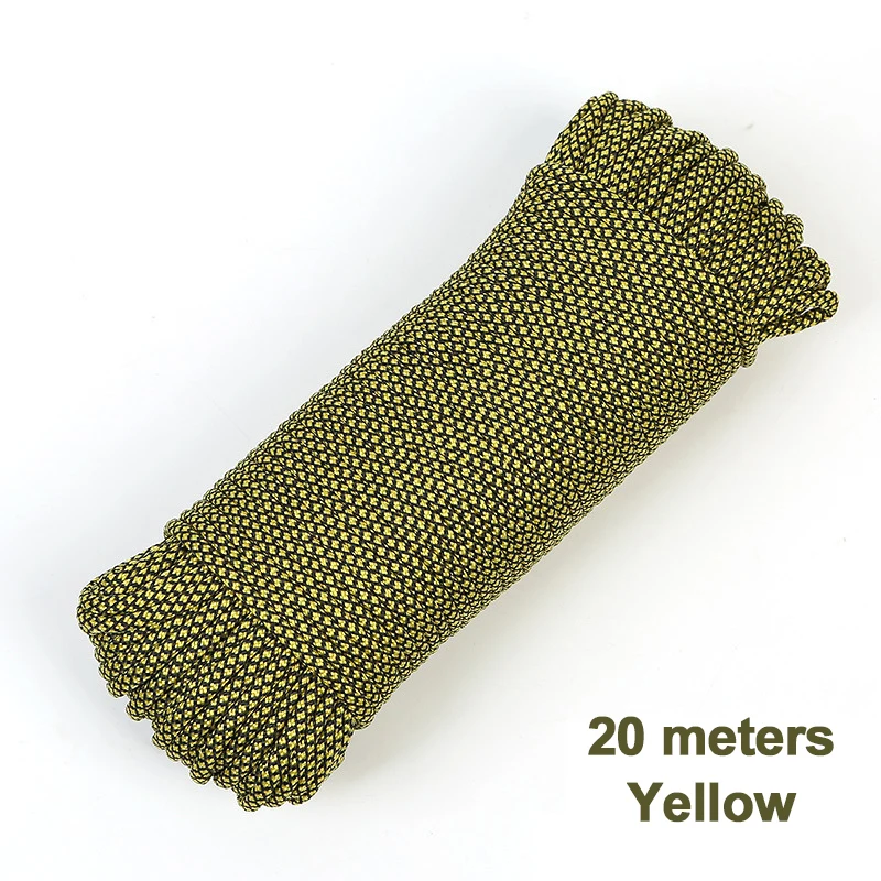 

Military Standard 9-Core Parachute Rope Outdoor Rope Climbing Rope Auxiliary Rope Survival Lifesaving Equipment Safety Rope New