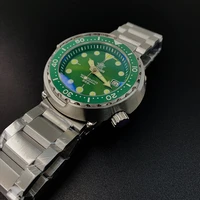 men automatic mechanical watches nh35 sapphire crystal ceramic bezel date window luminous 30bar tuna mens diving watch