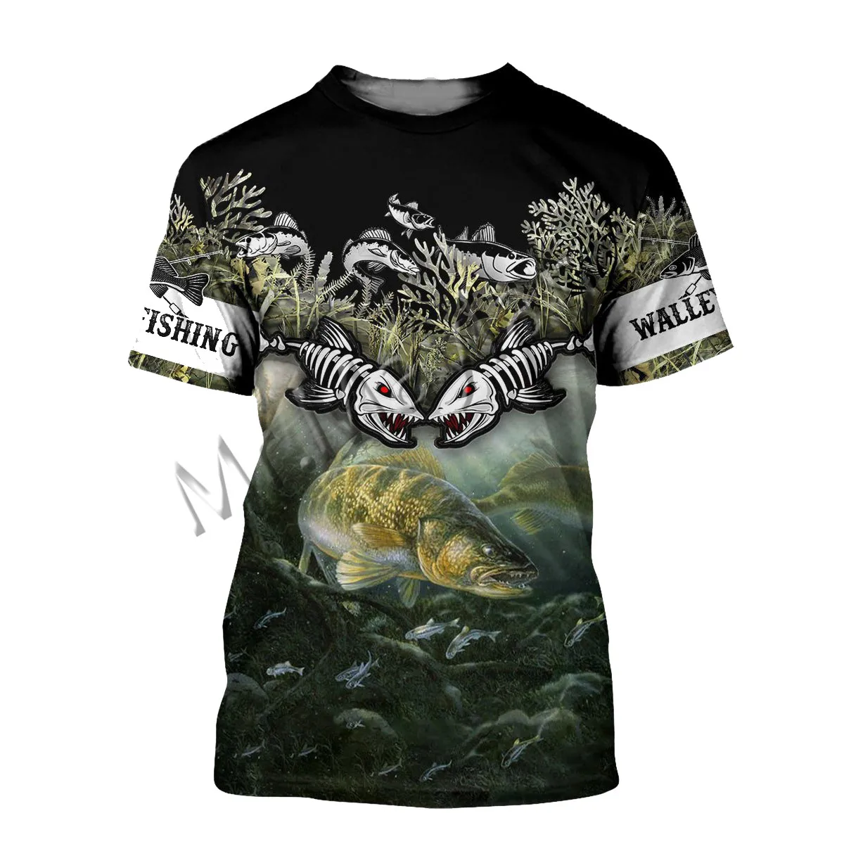 С модным животным Судак Рыбалка Красочные для мужчин/женская с О образным