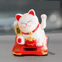 lucky cat wealth waving shaking hand fortune welcome cat cute figurines miniatures home decor craft art shop hotel decoration