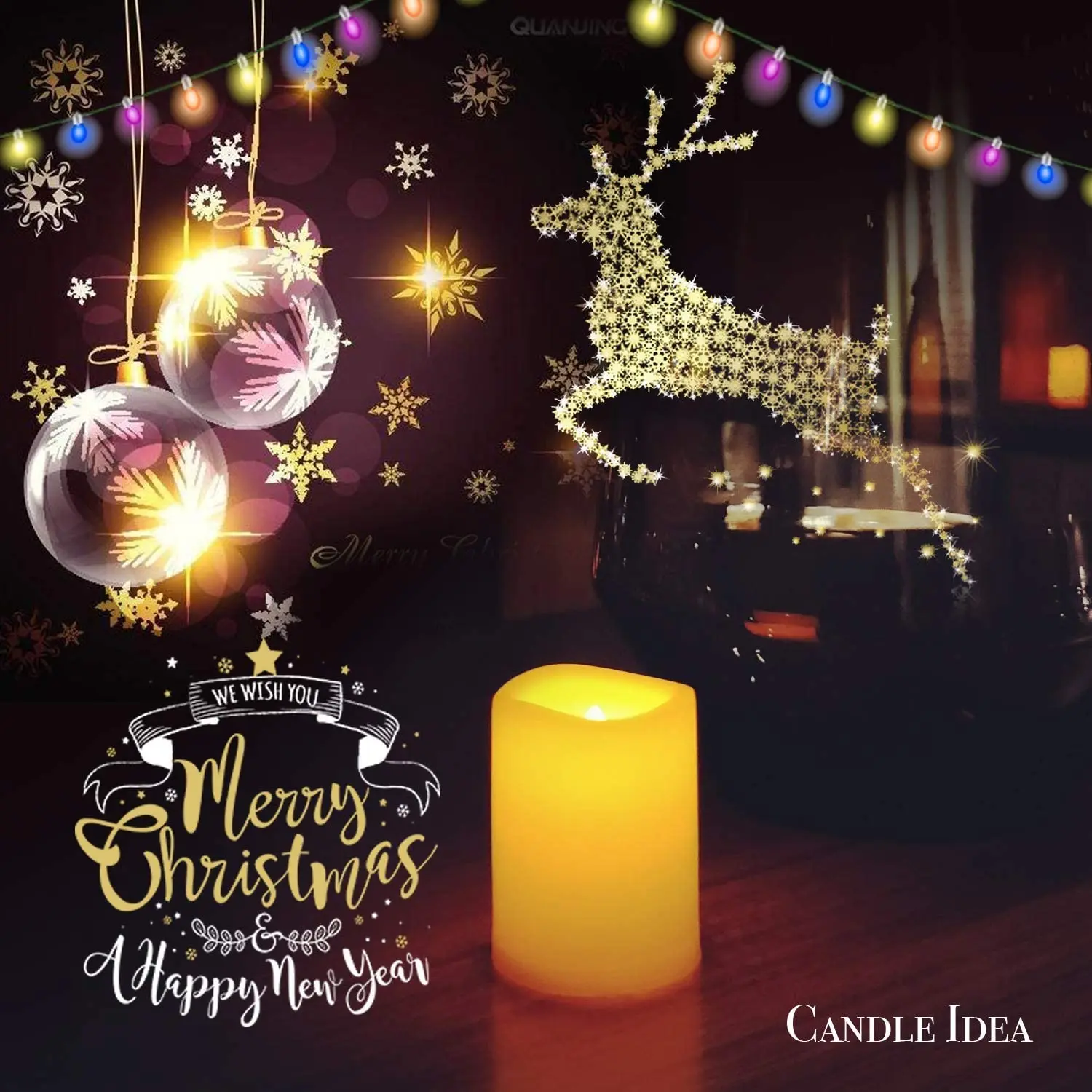 Flameless Flickering Votive Tea Lights Candles Bulk Battery Operated Set of 24 Fake Candles/Flickering Tealights LED Candle | Дом и сад