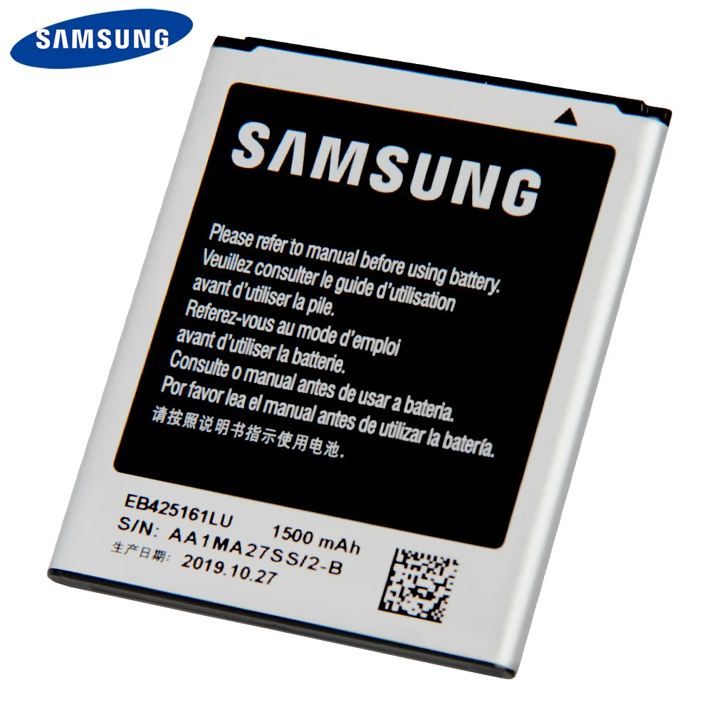 Оригинальная запасная батарея EB425161LU для Samsung GT S7562L S7560 S7566 S7568 S7572 S7580