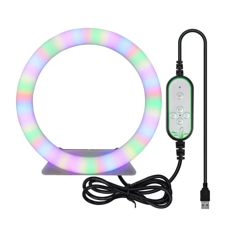

LED Live Light RGB Bracket Net Celebrities Selfie Beauty Fill Light Tripod Photography Light 3 Color Temperatures Adjustable