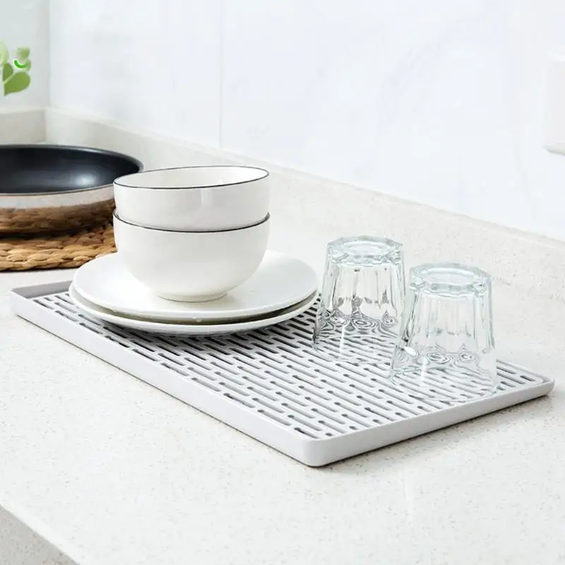 Кухонный Органайзер двухслойный поднос для посуды овощей сушилка
