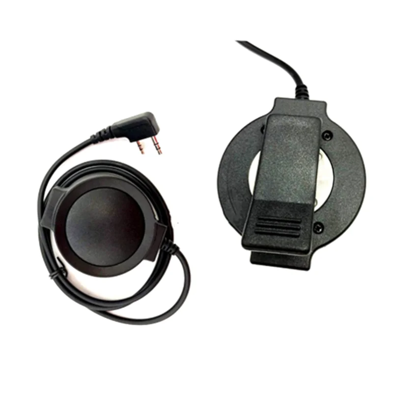 Tactical Military Headset Adapter Round PTT For Kenwood TYT Baofeng UV-5R UV-82 BF-888S Walkie Talkie Two Way Radio Hunting