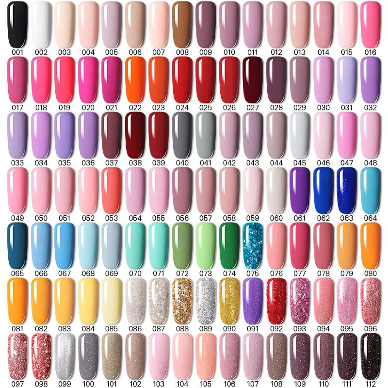 LILYCUTE 10/20 Pcs Gel Nail Polish Set Color With 54W Lamp Glitter Hybrid Varnish Base Top Coat Soak Off UV Art | Красота и здоровье