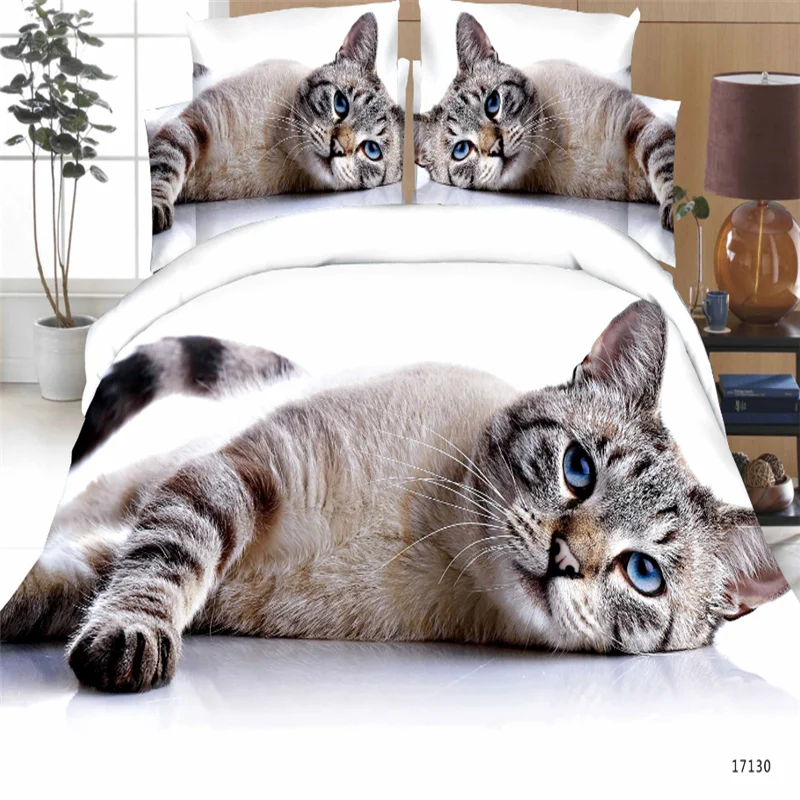 

Grinding 3D Printed bedding set sheets quilt pillowcase King size flowers/tiger/dog for bedroom Home Beautiful Bedclothes