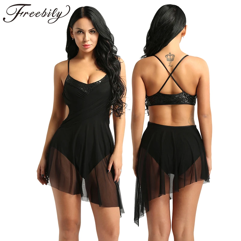 Блестящее платье для взрослых с блестками на тонких бретельках фатиновое