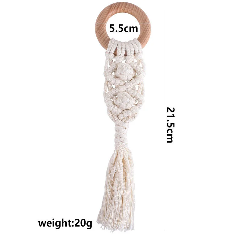 Детская креативная деревянная искусственная новая ручная плетеная хлопковая