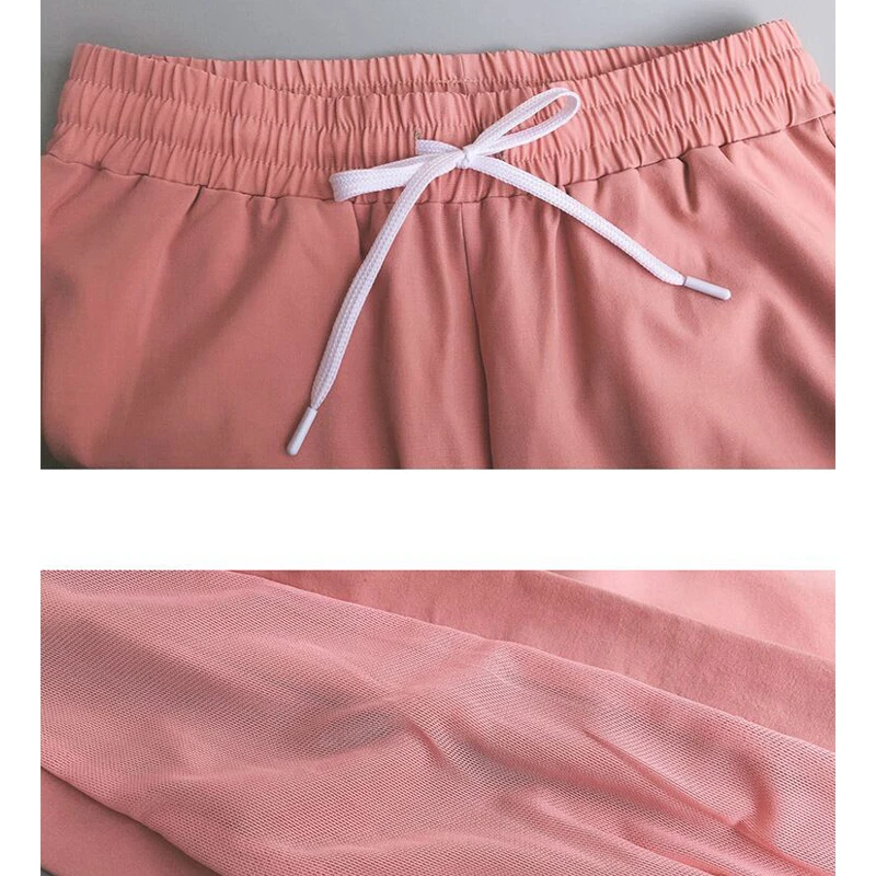 Женские штаны для бега на завязках уличная спортивная одежда спортзала