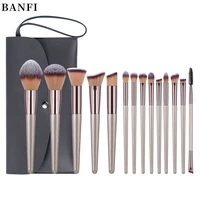 banfi 15 pcs professional makeup brushes sets eyeshadow blush highlight soft dense nylon wool make up tool dropshipping