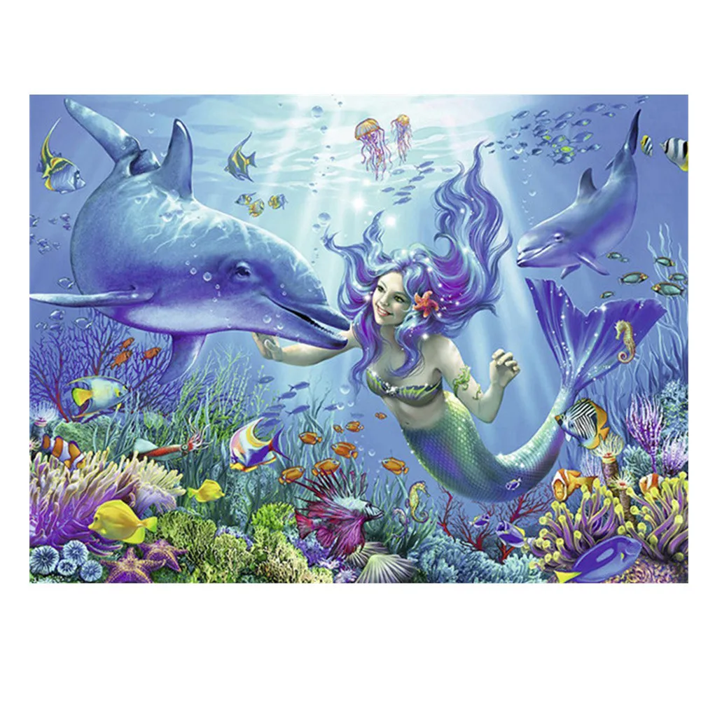 5D полный набор алмазных картин для взрослых детей Dotz Санта-Клаус с собачкой