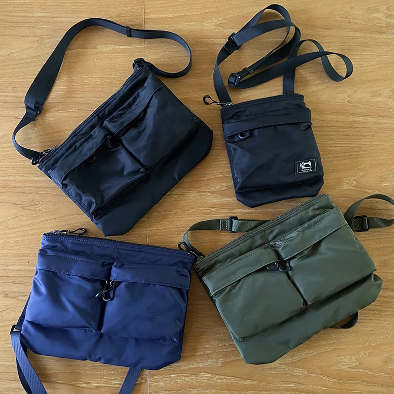 Сумка на плечо для мужчин в японском стиле повседневная сумочка молнии модный