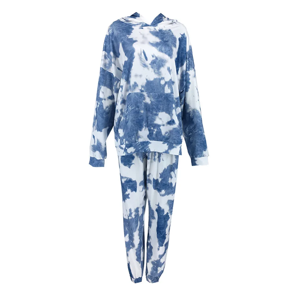 Женский спортивный костюм толстовка с галстуком свободный комплект из двух