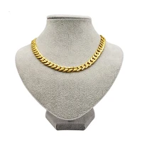 classics mens necklace 18 k yellow gf solid gold charms link 24 chain fashion jewelry polish