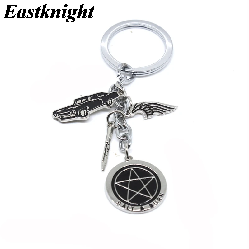 K1279 HOT TV SHOW Supernatural Cartoons Gifts Metal Keychain Pendant Car Keyholder Gift Key Chain For Men Boys | Украшения и