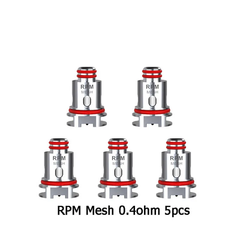 SMOK Оригинальные 5 шт./упак. об/мин 2 RPM2 DC0.6ohm MTL сетки 0.16ohm 0 4 DC катушки для шрам p3 p5