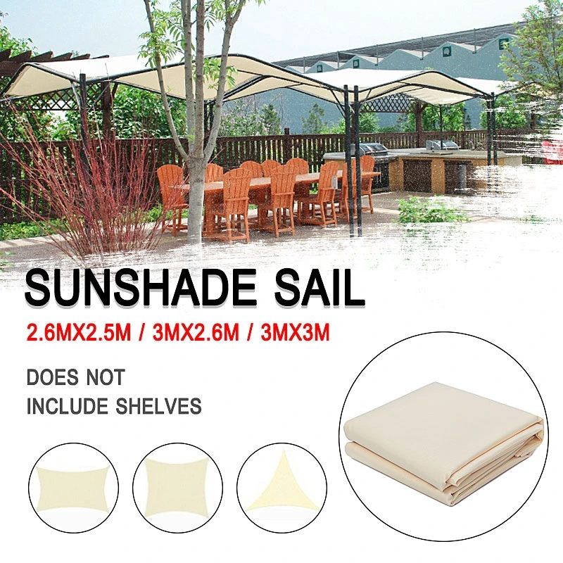 

Canvas Waterproof Tent Canopy Sun Shelter 3x3/2.6M 300D Cloth Outdoor Tent Top Roof Cover Garden Patio Awning Supplies Tool