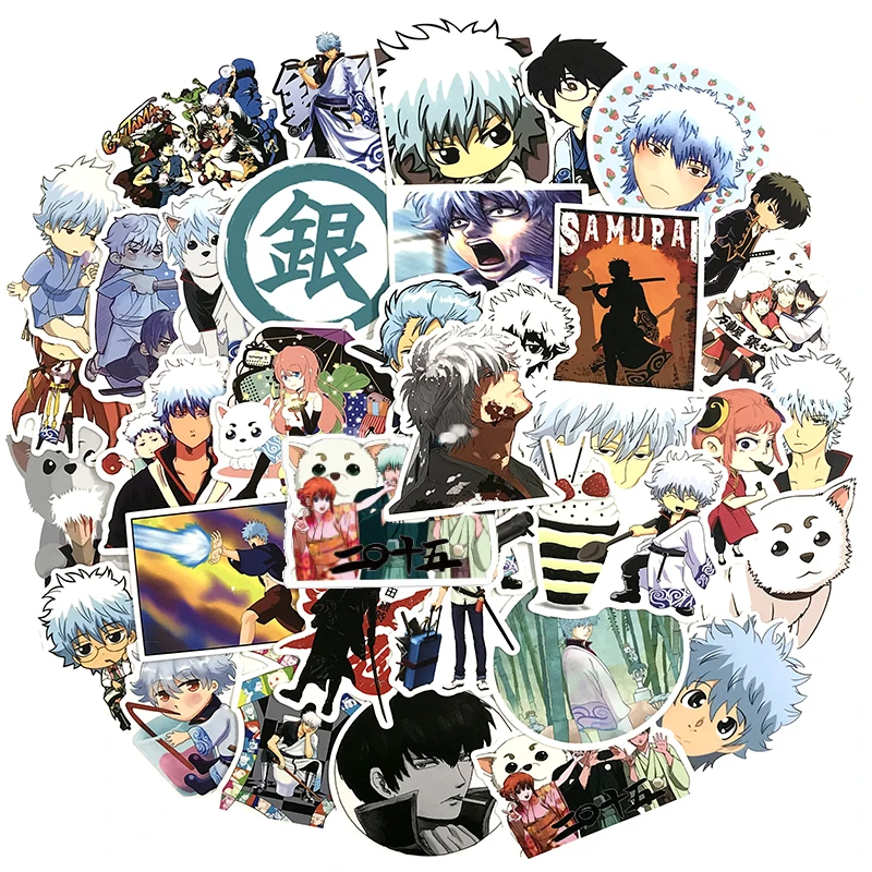 10/50 шт./упак. обувь для косплея Аниме Gintama футболка с декором в виде чехол ноутбука