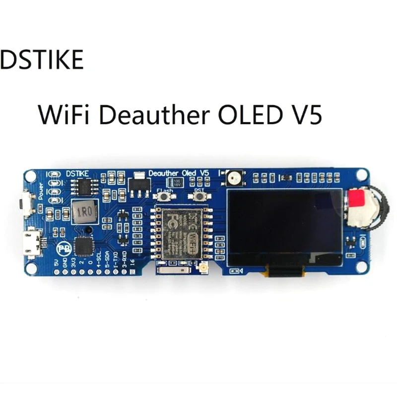 DSTIKE WiFi Deauther OLED V5 ESP8266 макетная плата для аккумулятора 18650 Защита полярности чехол