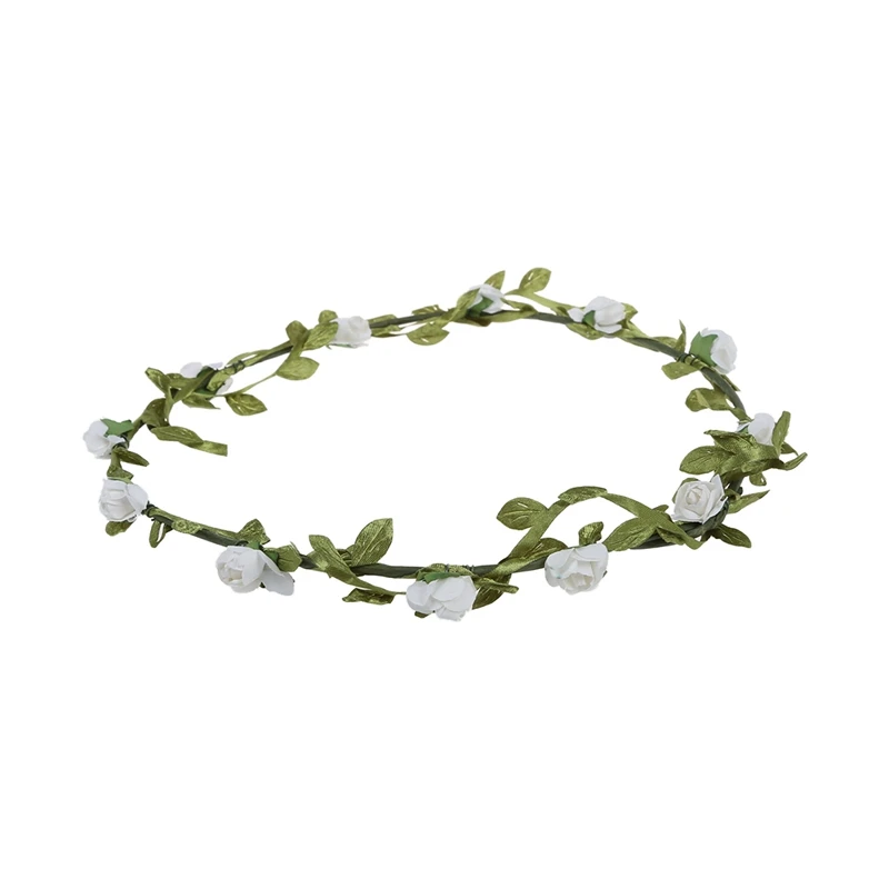 Цветы ветка фестиваль Свадебная гирлянда голова Венок Корона цветочный Halo