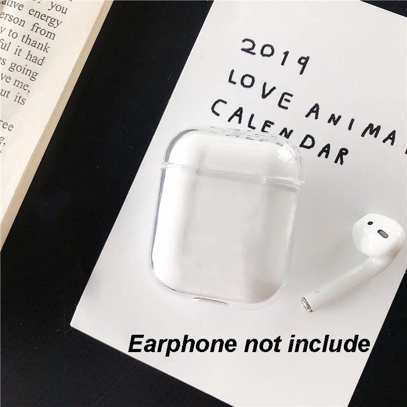 Прозрачные чехлы для Apple AirPods 1 2 Pro чехол беспроводных наушников с чехлом зарядки