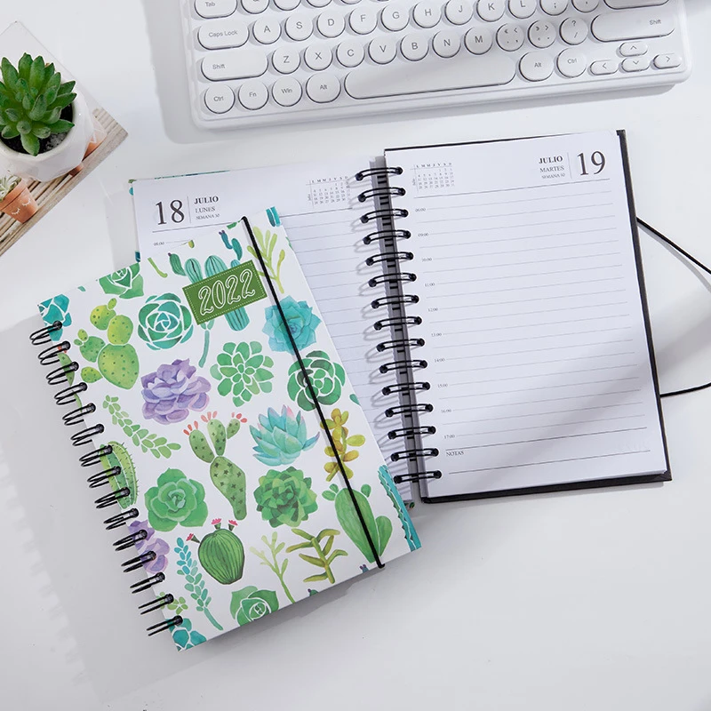 

A5 A6 Diary Weekly Planner English Version Agenda Spiral Organizer Notebook Goals Habit Schedules Stationery School Supplies