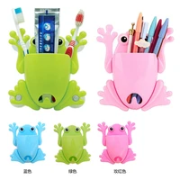 toothbrush holder set suction cup type non perforated toilet toothbrush toothware shelf creative frog tooth rack