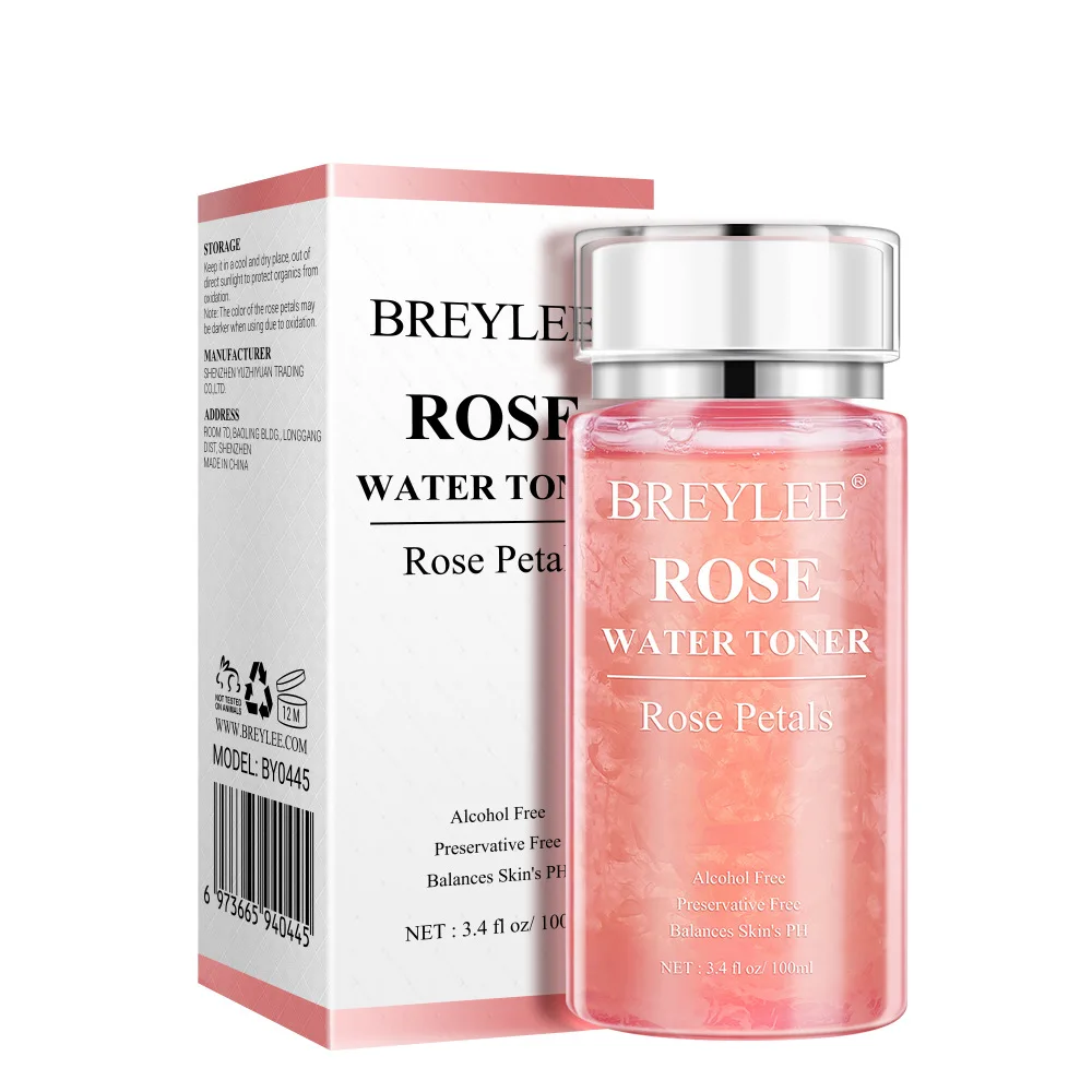 

200ml BREYLEE Rose petal water moisturizes and softens skin korean skin care toner facial rose water skin care
