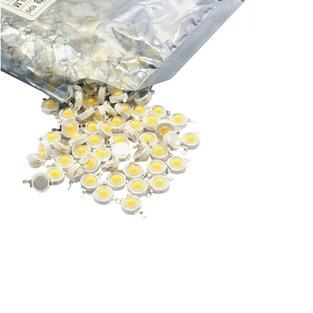 Светодиодный светодиодный чип высокой мощности 10 шт. 1 Вт 3 теплый