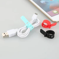 2020 cable winder organizer holder car charging magnetic cable silicone clamp usb charger cable protector protector cable wires