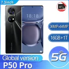 Смартфон глобальная версия 7,3 дюйма, оригинальный P50 PRO, 16 ГБ + 1 ТБ, 6800 мАч, камера 64 мп, разблокированные мобильные телефоны, сотовые телефоны
