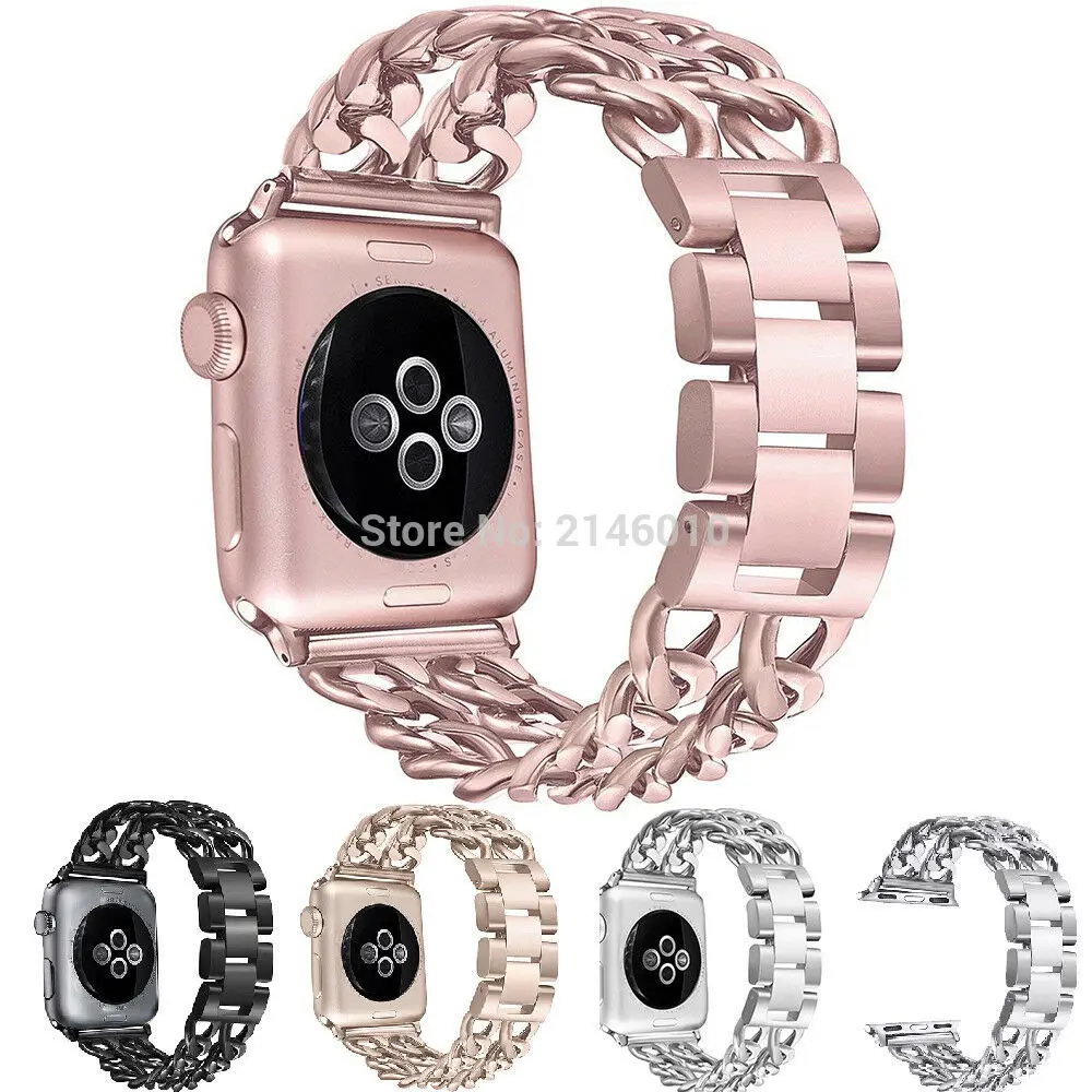 Ремешок из нержавеющей стали для Apple Watch 40 мм 44 38 42 мм|Ремешки часов| |