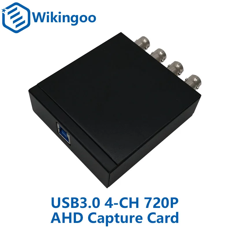 4CH 720P AHD к USB 3,0 карта захвата UVC карта воспроизведения для прямой трансляции поддержка vMix OBS Studio iSpy и т. д