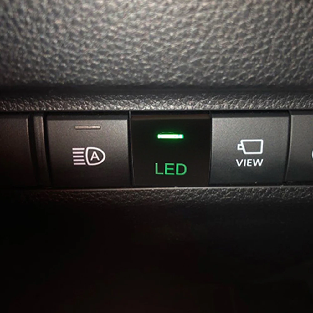 Автомобильный светодиодная кнопка переключения для Toyota Camry Corolla RAV4 2018 2019 2020 Land