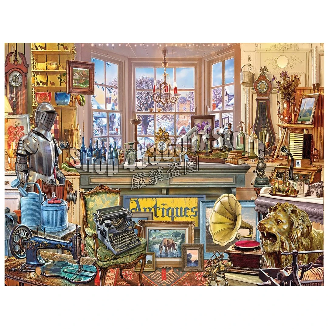 

Antique Shoppe Diy Diamond Mosaic Diamond Painting Cross Stitch Diamond Embroidery Design & Decor Pattern Rhinestone Decoration