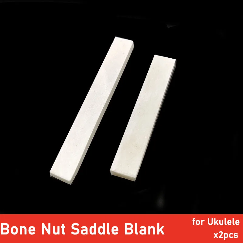 2 шт. реальные пустые кости мост Гайка Седло для Гавайский укулеле 4 строка мини