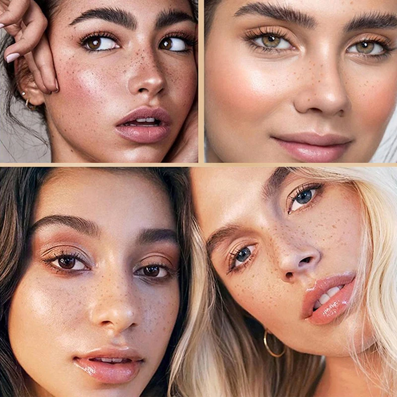 Натуральная Реалистичная ручка для макияжа искусственные веснушки долговечная