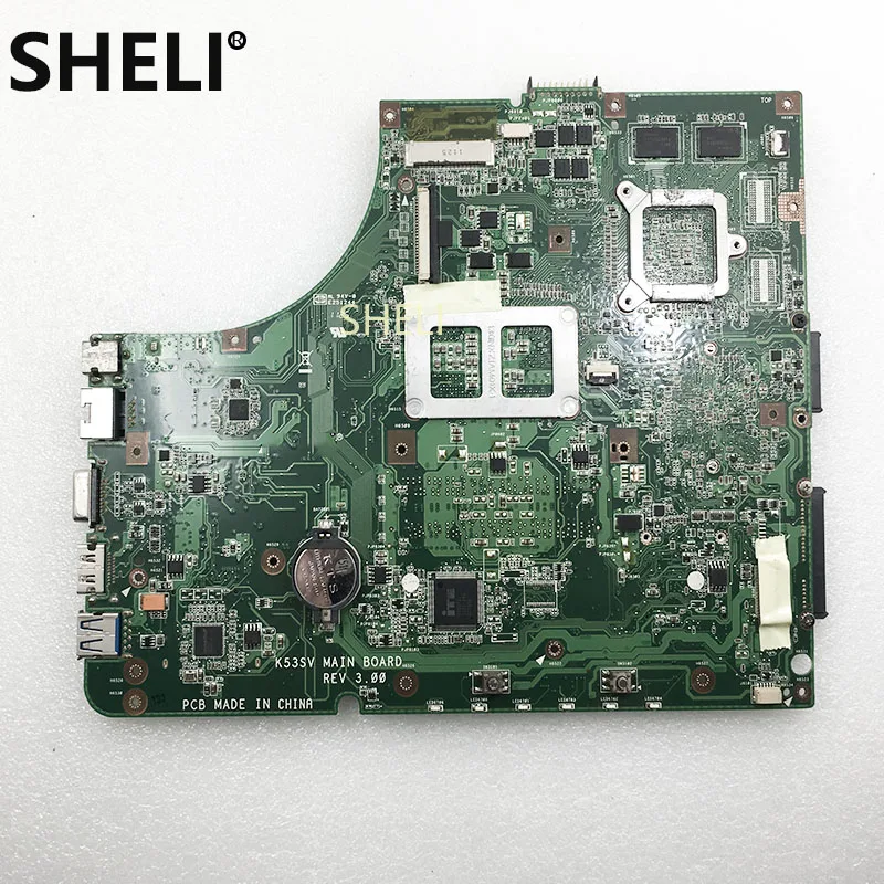 SHELI FOR ASUS K53SV Motherboard REV 2.1 2.3 3.0 3.1 X53S A53S K53S K53SC P53SJ K53SM K53SJ Laptop GT520M 1GB HM65 | Компьютеры и офис