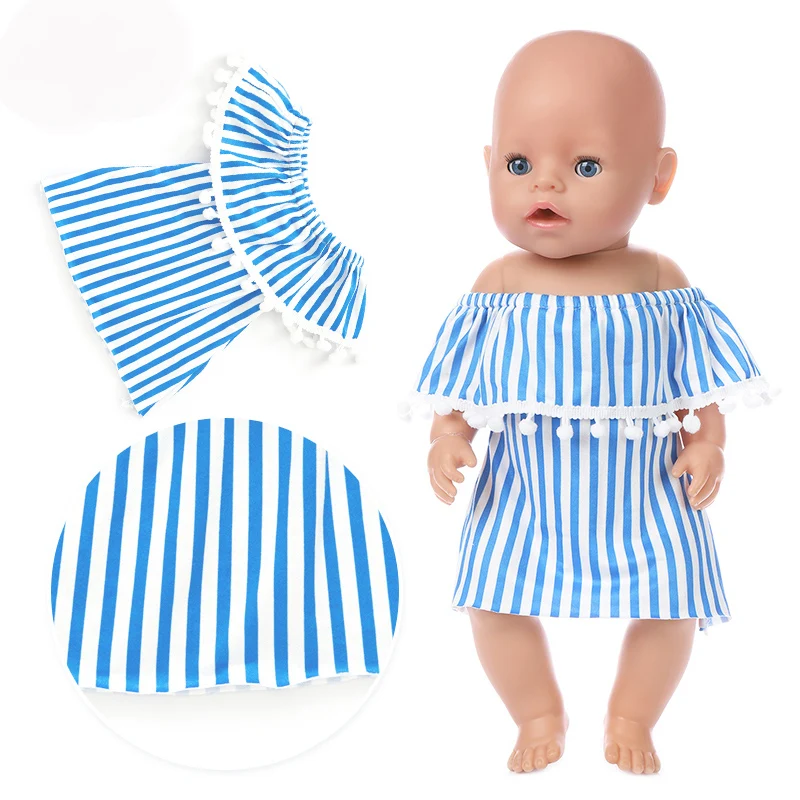 Платье костюм куклы ClothesBaby новорожденного подходит 17 дюймов 43 см для ухода за