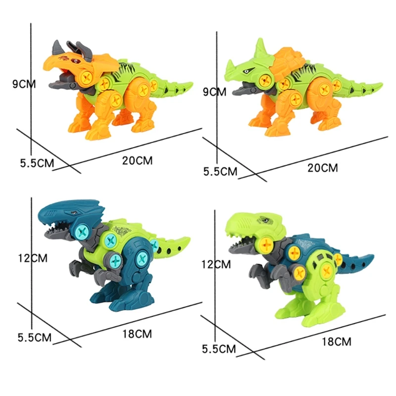

HX5D Take Apart Dinosaur Egg Toy with Drill Construction Easter Toys for Boys Girls