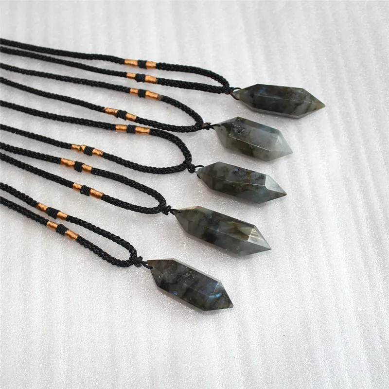 Кулон с лунным камнем Лабрадорита кулон кристаллом геометрической формы