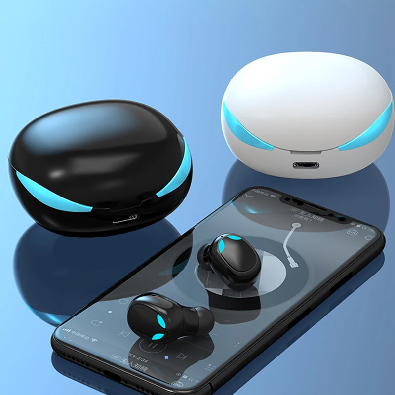 

TWS Wireless Bluetooth Earphone Gaming Stereo Noise Canceling Headset LED Earbuds With Charging Case Touch Control Sport Headset