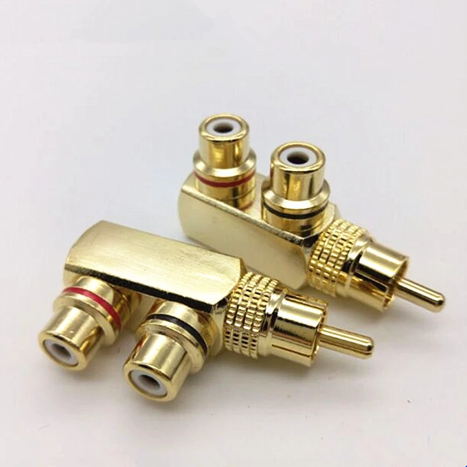 Переходник-разветвитель для аудио и видео 1 RCA штекер на 2 разъем | Компьютеры офис