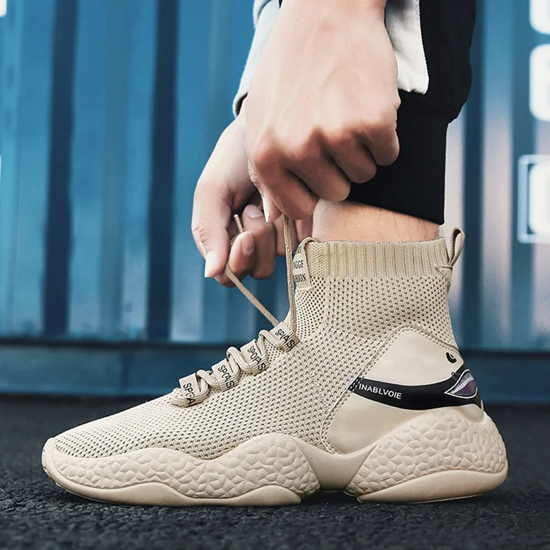 

Массивные высокие мужские кроссовки, Повседневная модная обувь, Осенние белые, амортизирующие, для тенниса