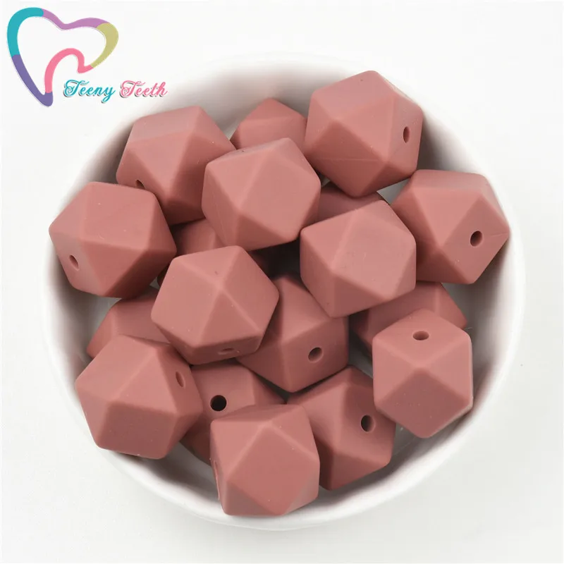 10 шт. темно бордовые шестигранные силиконовые бусины 14 17 мм|Бусины| |