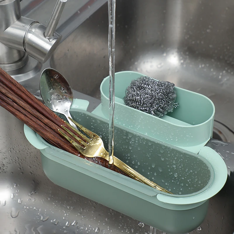 Бытовой прямоугольный фильтр для раковины держатель губки стеллаж хранения