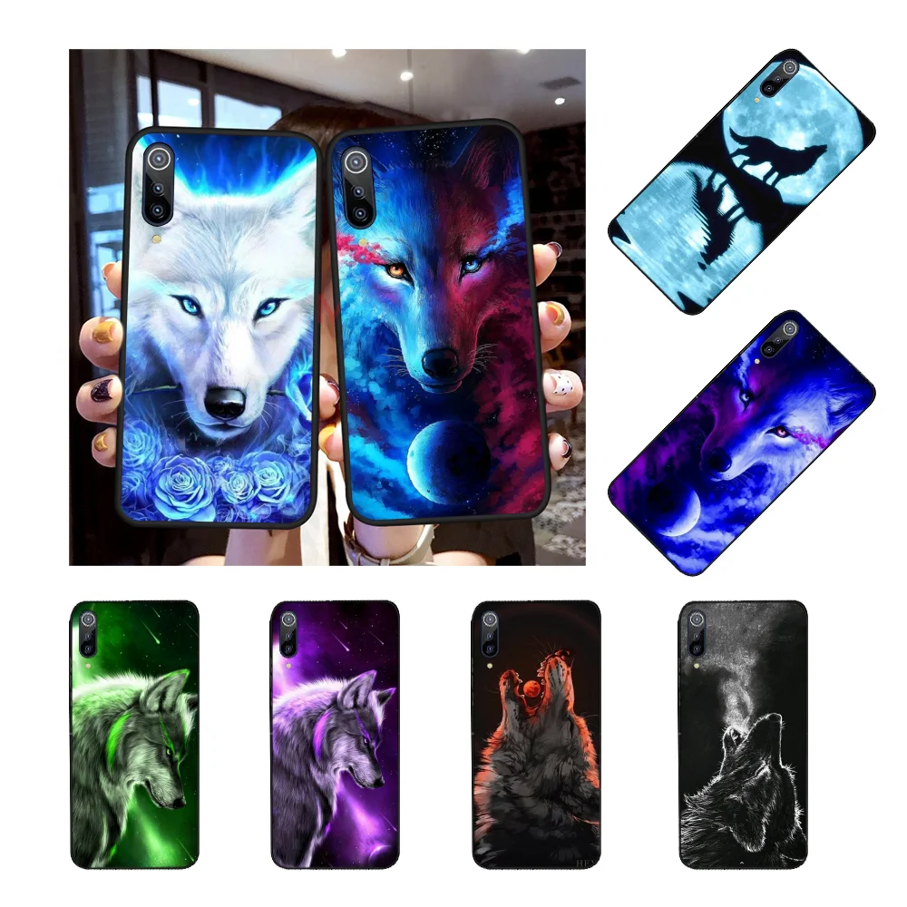 

NBDRUICAI Colorful wolf art Hot Newly Arrived Black Cell Phone Case for Redmi Note 8 8A 7 6 6A 5 5A 4 4X 4A Go Pro Plus Prime