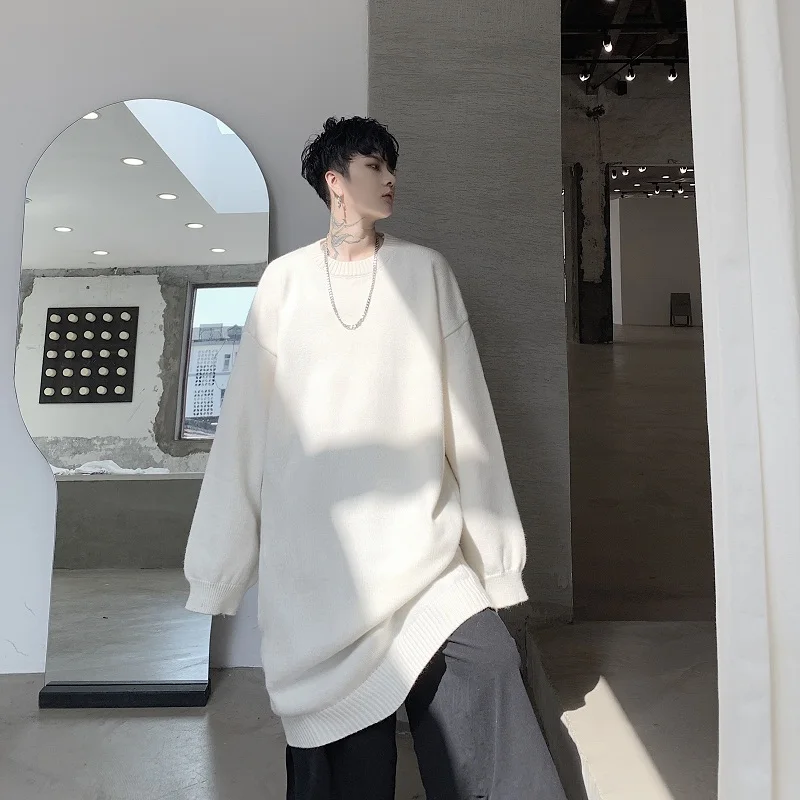 Уличная одежда для мужчин и женщин плотный свитер в стиле хип-хоп готический